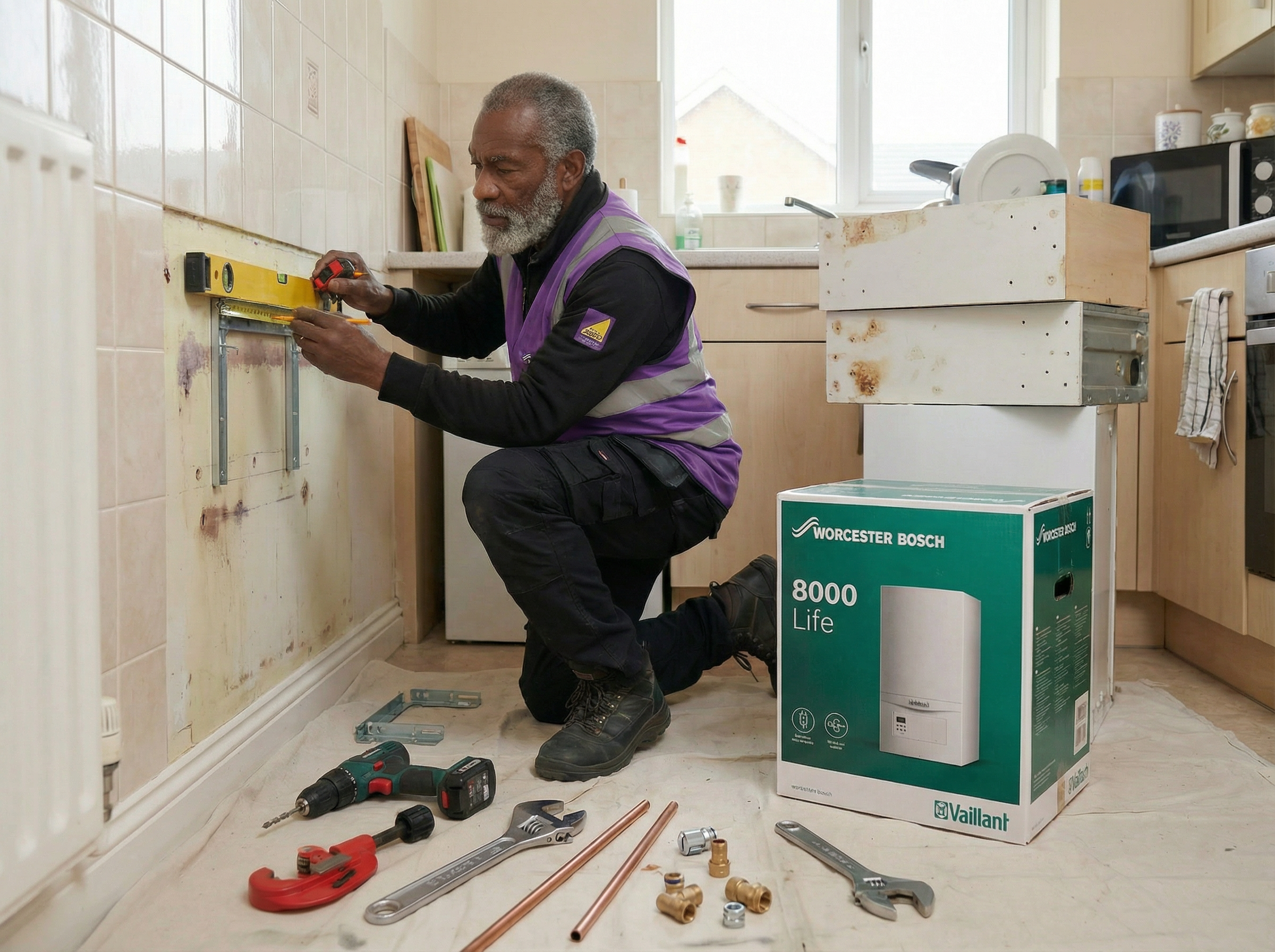 Central Gas Services boiler installation photo 1 - professional Gas Safe registered work